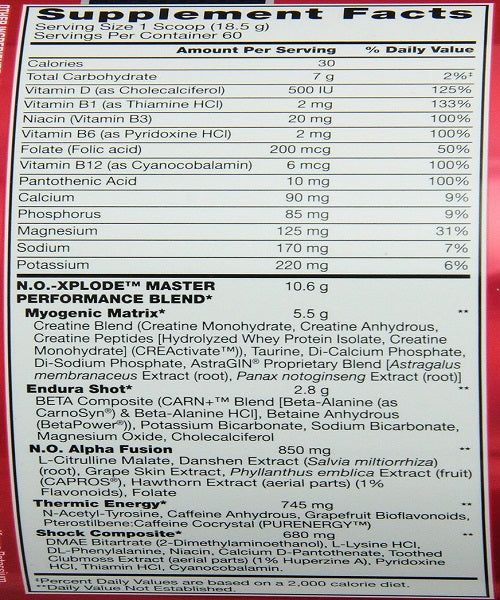 BSN N.O. Xplode Pre Workout