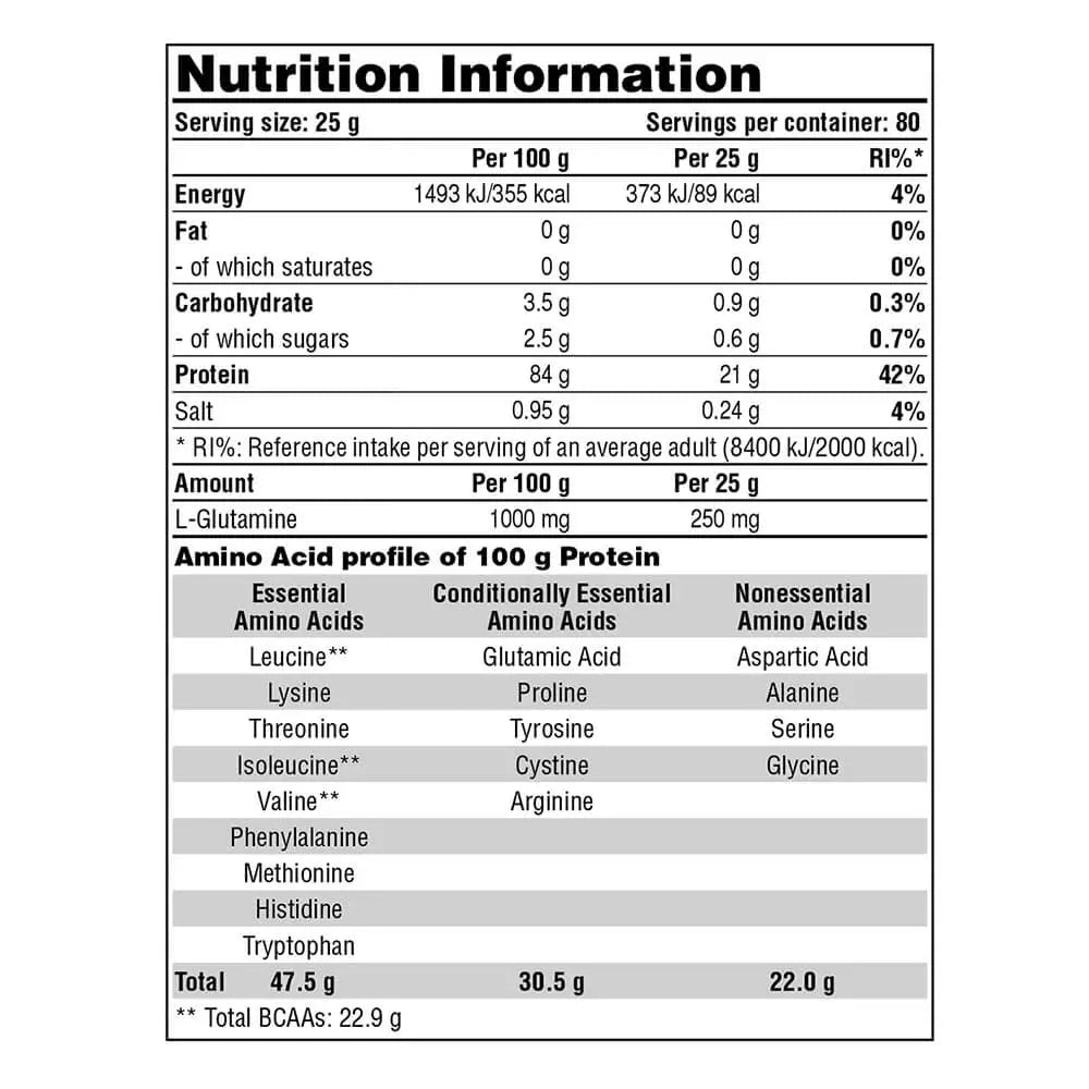 Galvanize 100 Isolate Protein-80 Servings