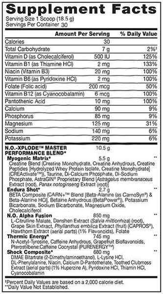 BSN N.O.-XPLODE Pre-Workout  (30 Servings)