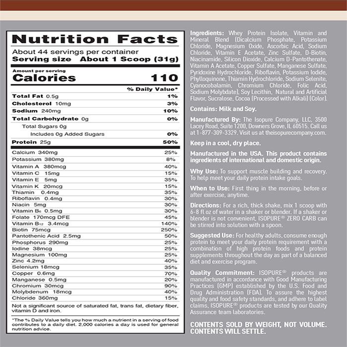 Isopure Whey 3 lbs