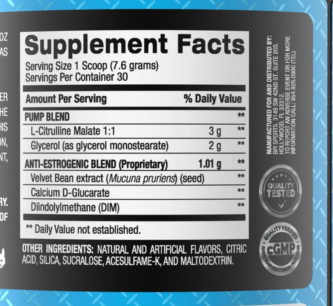 BPI Sports Pump Formula ( Non-Stimulant)-30 Servings